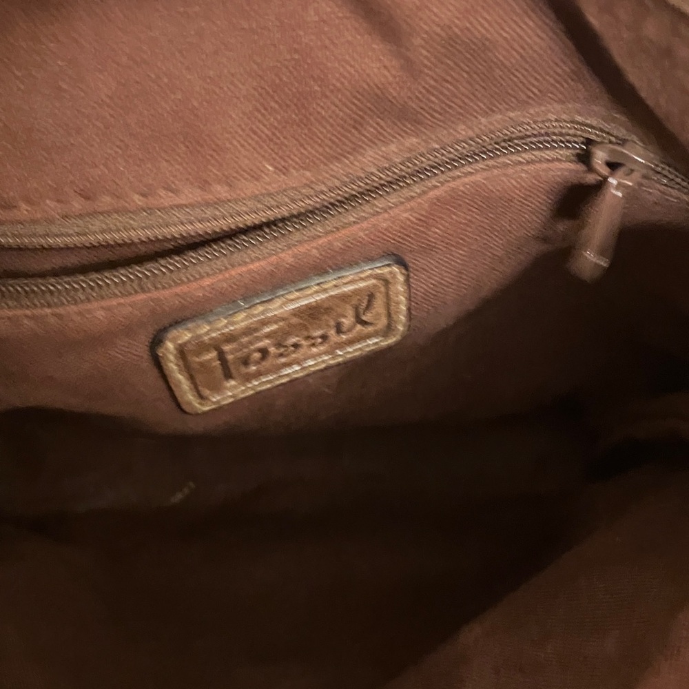 Fossil Leather And Suede Patchwork Bag - image 4